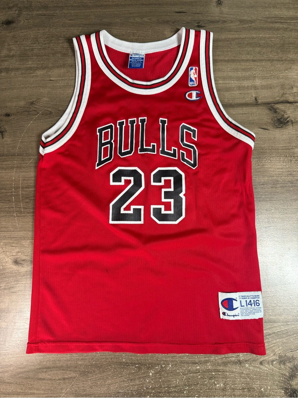 Vintage 90s Champion Michael Jordan #23 Chicago Bulls Jersey Youth L 14-16